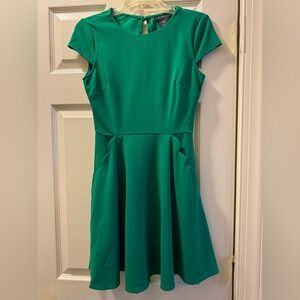 B Darlin Vibrant Green Mini Dress